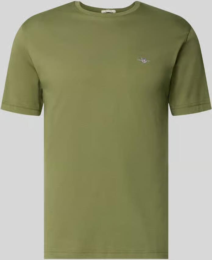 Gant Regular fit T-shirt met logostitching