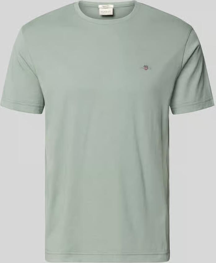 Gant Regular fit T-shirt met logostitching