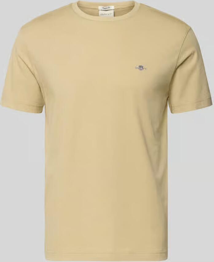 Gant Regular fit T-shirt met logostitching