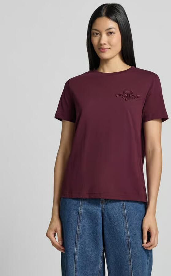 Gant Regular fit t-shirt van puur katoen - Foto 2