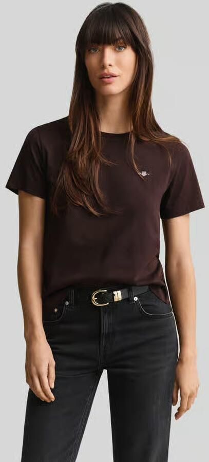 Gant Regular fit t-shirt van puur katoen - Foto 4