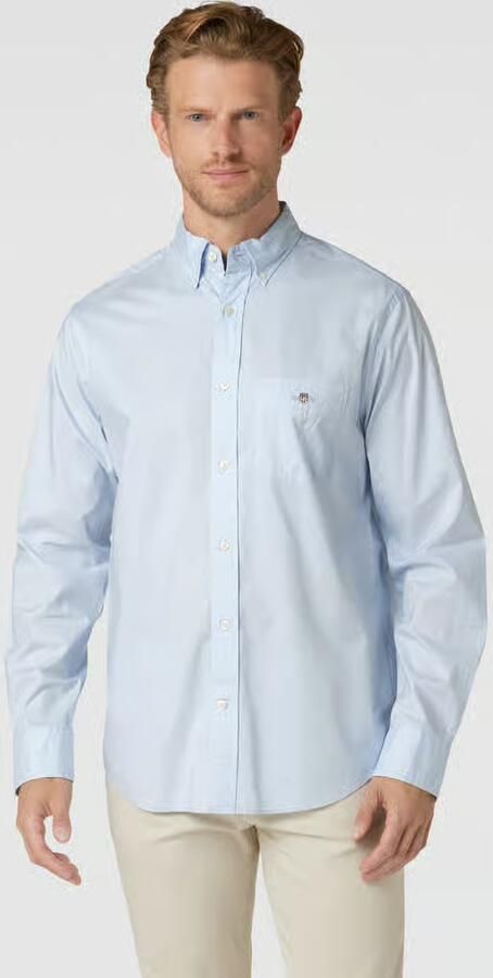 Gant Overhemd met lange mouwen Regular fit poplin overhemd licht slijtvast easy care - Foto 15