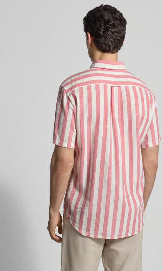 Gant Regular fit vrijetijdsoverhemd van mix van katoen en linnen