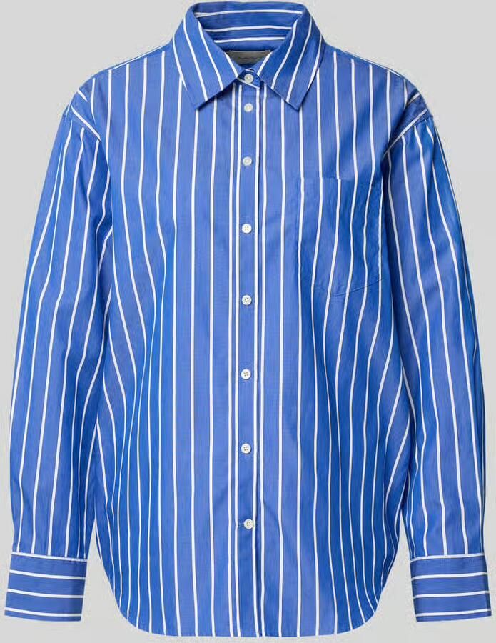 Gant Relaxed fit blouse met borstzak