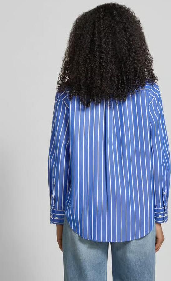Gant Relaxed fit blouse met borstzak