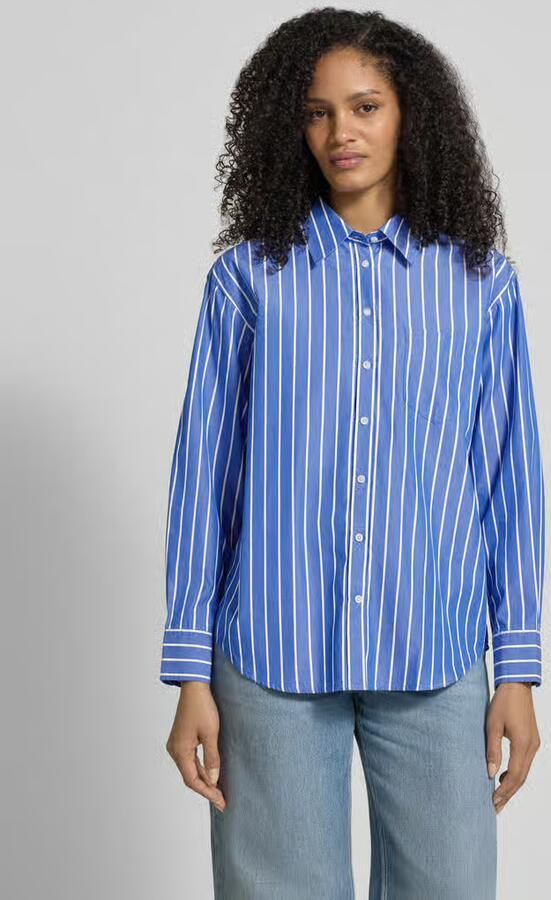 Gant Relaxed fit blouse met borstzak - Foto 4