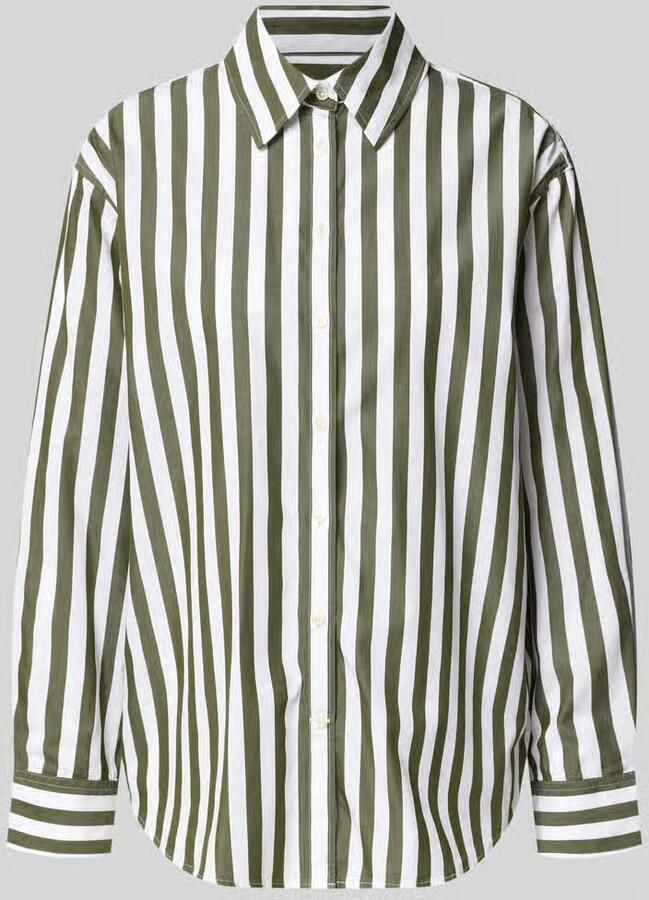 Gant relaxed fit blouse met lange mouwen van puur katoen