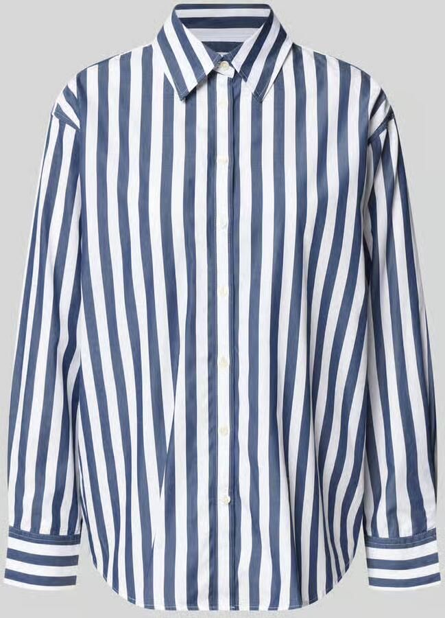 Gant relaxed fit blouse met lange mouwen van puur katoen