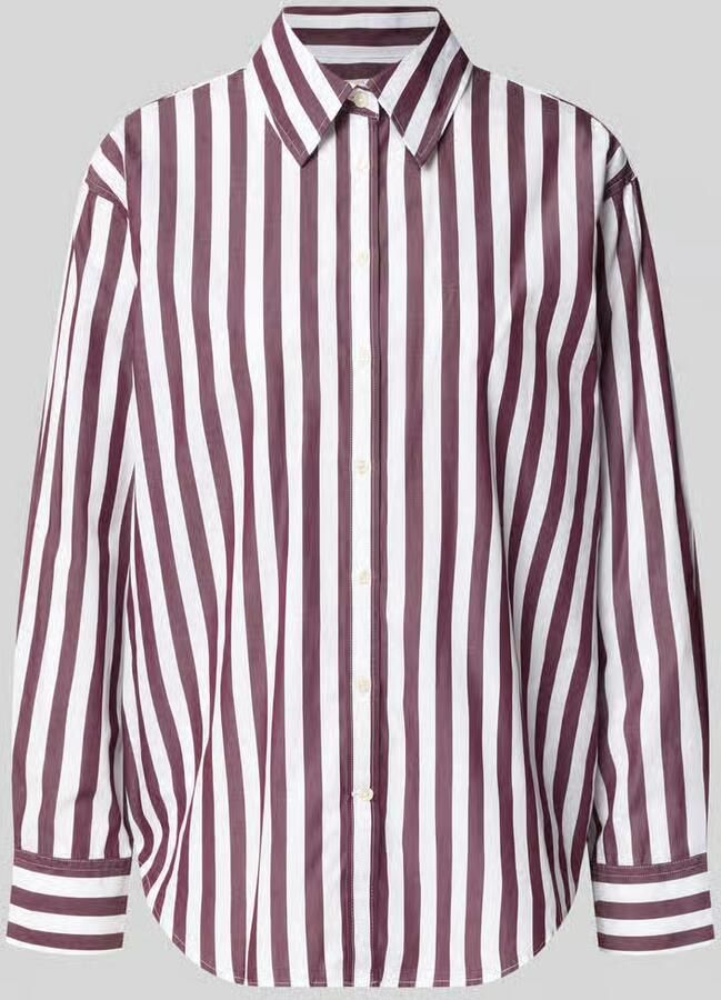 Gant relaxed fit blouse met lange mouwen van puur katoen