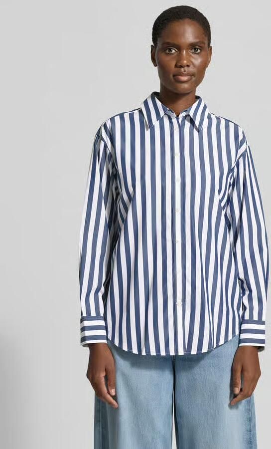 Gant relaxed fit blouse met lange mouwen van puur katoen - Foto 3