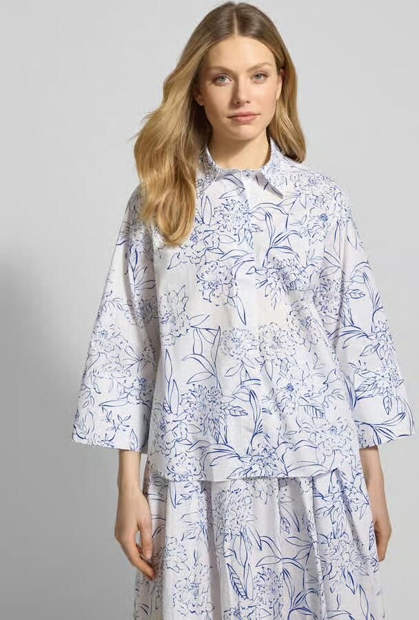 Gant Relaxed fit blouse met verborgen knoopsluiting en 3 4-mouw - Foto 10