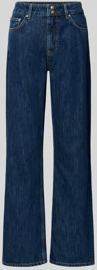 Gant relaxed fit jeans van mix van katoen en lyocell