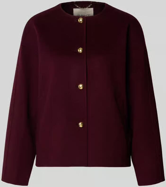 Gant Relaxed fit lange jas van wolmix met kasjmiergehalte