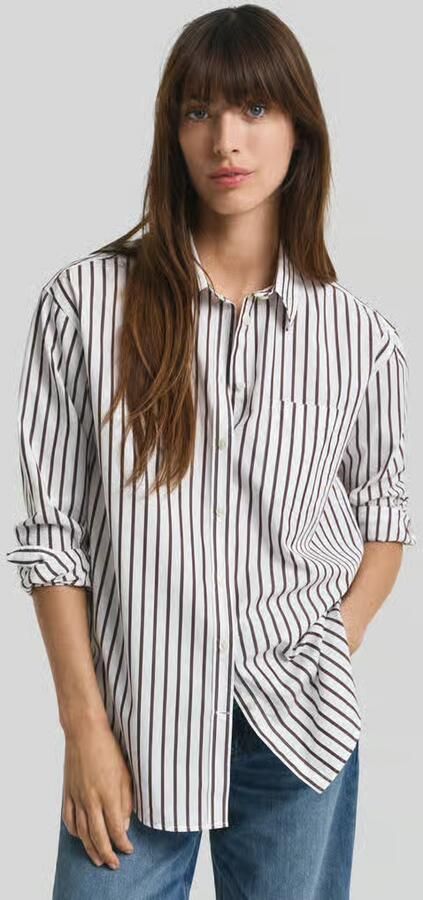 Gant relaxed fit overhemdblouse van puur katoen - Foto 3