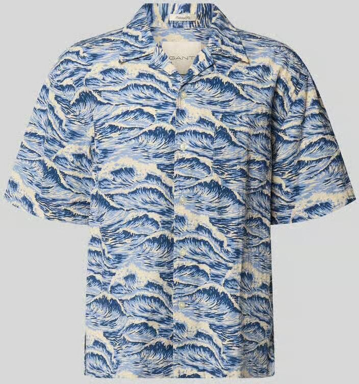 Gant relaxed fit vrijetijdsoverhemd met reverskraag - Foto 3