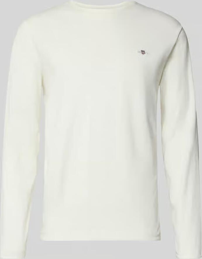 Gant Shirt met lange mouwen REG SHIELD LS T-SHIRT met logoborduursel op borsthoogte - Foto 6