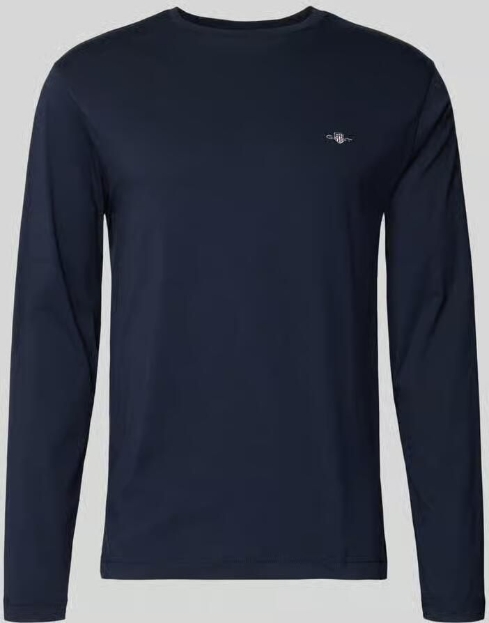 Gant Shirt met lange mouwen REG SHIELD LS T-SHIRT met logoborduursel op borsthoogte - Foto 5