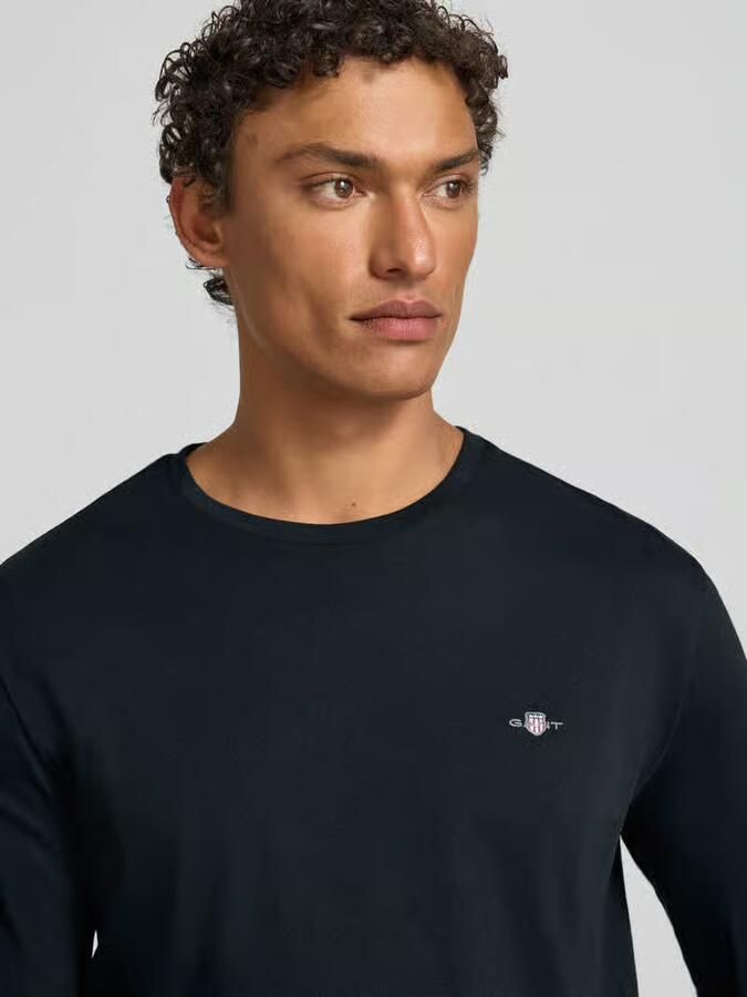 Gant Shirt met lange mouwen REG SHIELD LS T-SHIRT met logoborduursel op borsthoogte - Foto 6