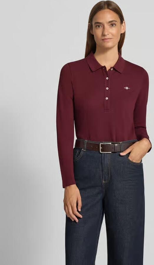 Gant Poloshirt met lange mouwen SLIM SHIELD LS PIQUE POLO - Foto 3