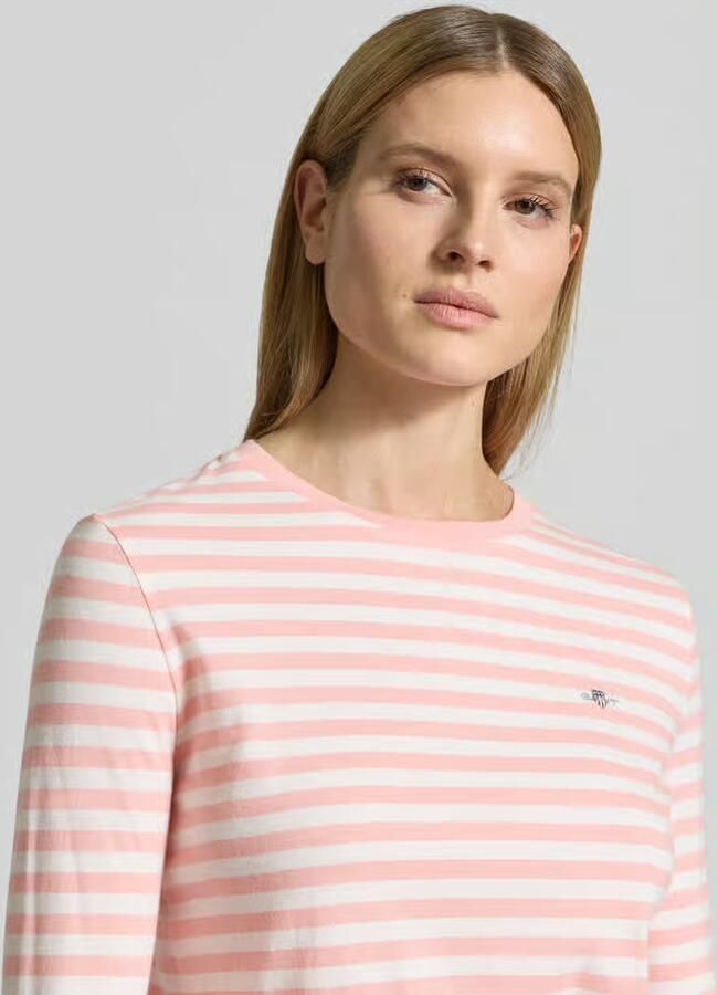 Gant Shirt met lange mouwen met labelstitching