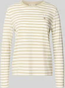 Gant Shirt met lange mouwen met labelstitching