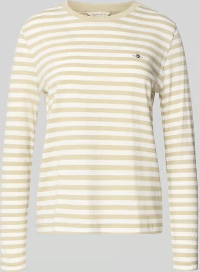Gant Shirt met lange mouwen met labelstitching - Foto 2