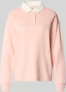 Gant Shirt met lange mouwen met polokraag en korte knoopsluiting