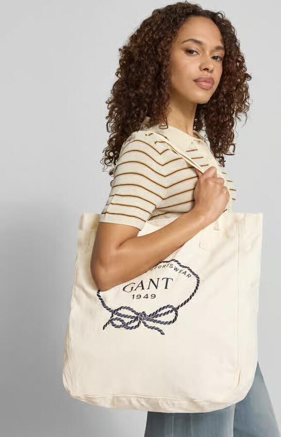 Gant shopper met labelstitching - Foto 2