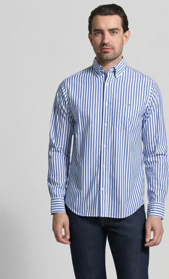 Gant Slim Fit casual overhemd met borstzak - Foto 3