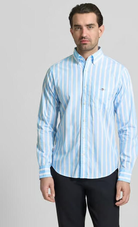 Gant Slim Fit casual overhemd met borstzak - Foto 3