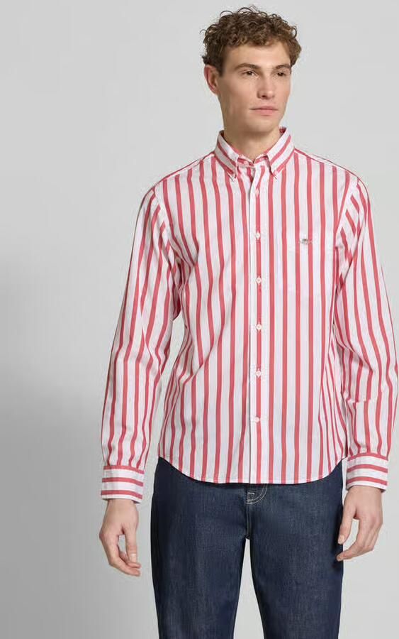 Gant Slim fit vrijetijdsoverhemd met borstzak - Foto 4