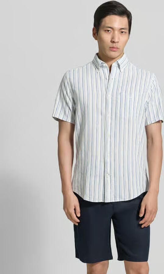 Gant slim fit linnen overhemd met borstzak - Foto 13