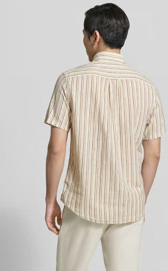 Gant slim fit linnen overhemd met borstzak - Foto 10