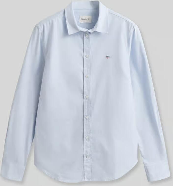 Gant Blouse met lange mouwen Nieuwe Slim Stretch Oxford Blouse voor comfortabel zitten en bewegingsvrijheid new slim stretch kreukvrij - Foto 2