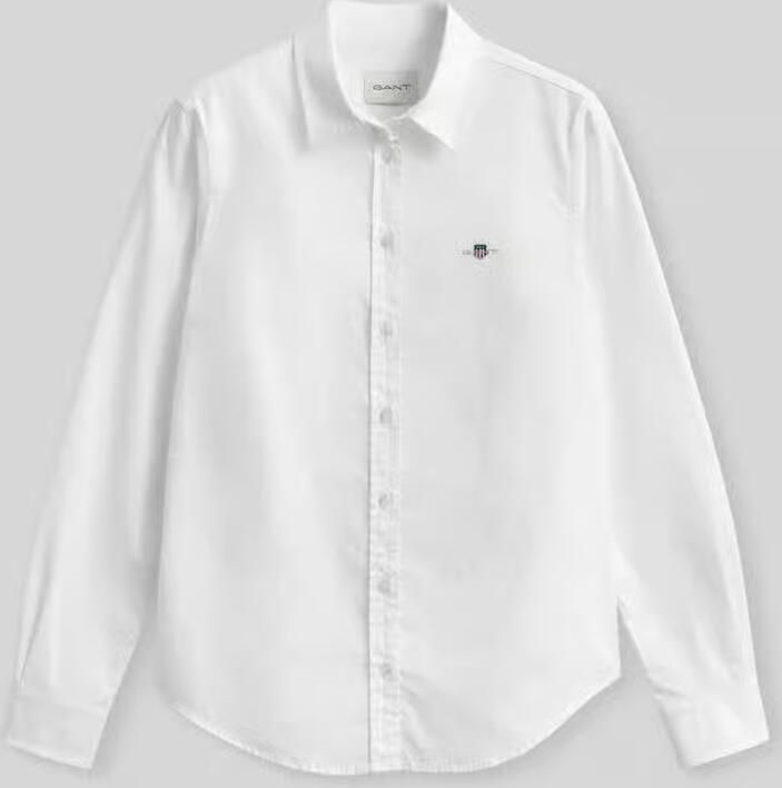 Gant Blouse met lange mouwen Nieuwe Slim Stretch Oxford Blouse voor comfortabel zitten en bewegingsvrijheid new slim stretch kreukvrij - Foto 2