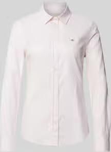 Gant Blouse met lange mouwen Nieuwe Slim Stretch Oxford Blouse voor comfortabel zitten en bewegingsvrijheid new slim stretch kreukvrij