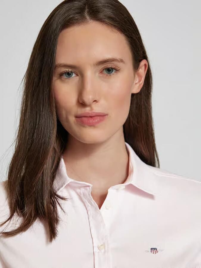 Gant Blouse met lange mouwen Nieuwe Slim Stretch Oxford Blouse voor comfortabel zitten en bewegingsvrijheid new slim stretch kreukvrij - Foto 2