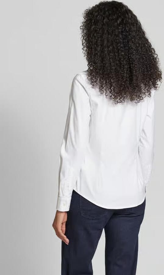 Gant Blouse met lange mouwen Nieuwe Slim Stretch Oxford Blouse voor comfortabel zitten en bewegingsvrijheid new slim stretch kreukvrij