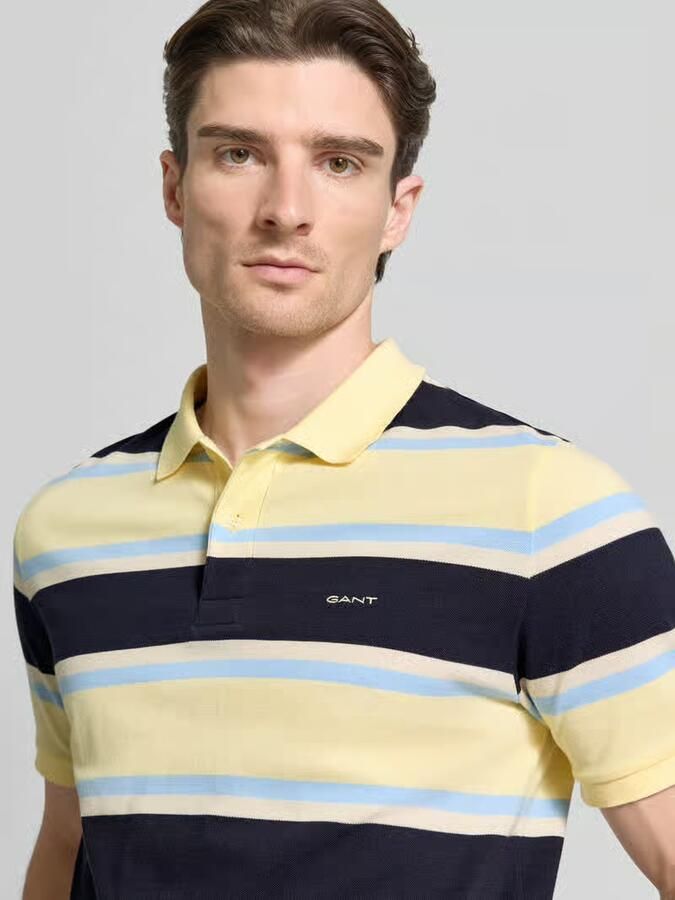 Gant slim fit poloshirt met gestikt logo