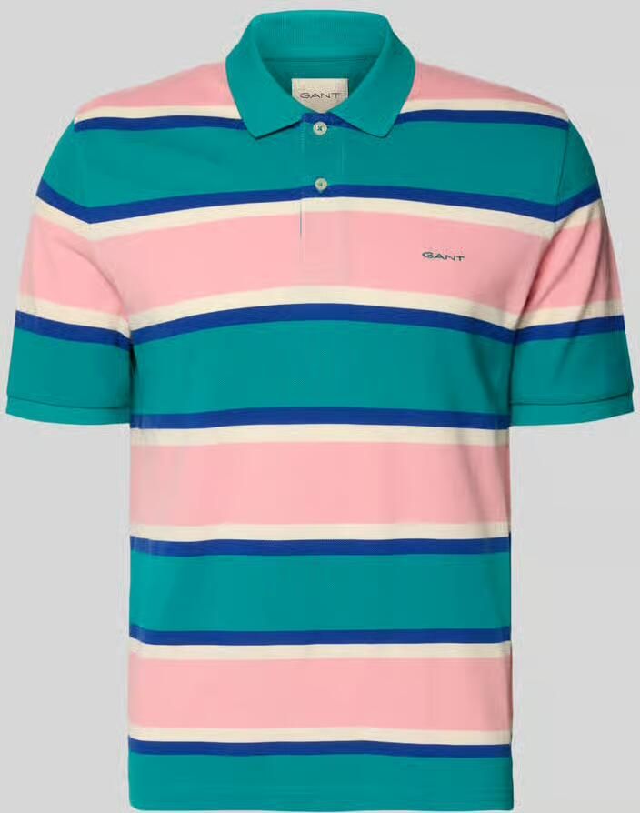 Gant slim fit poloshirt met gestikt logo - Foto 2