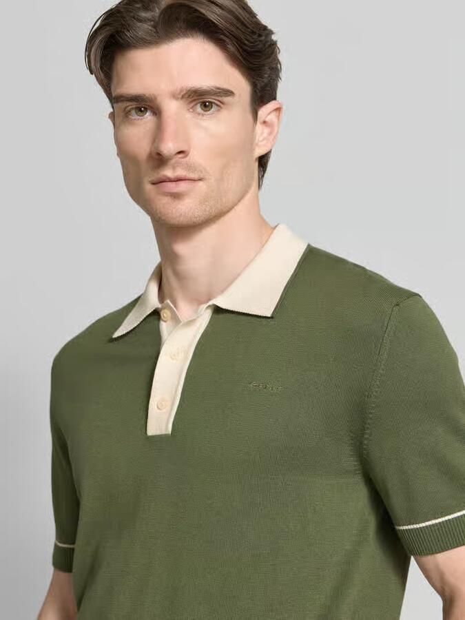 Gant slim fit poloshirt met gestikt logo - Foto 3