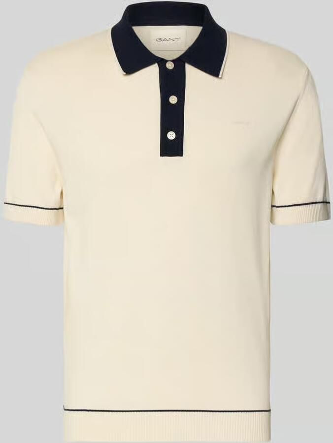Gant slim fit poloshirt met gestikt logo - Foto 2