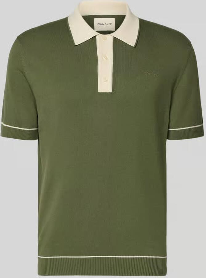 Gant slim fit poloshirt met gestikt logo - Foto 4