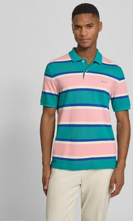 Gant slim fit poloshirt met gestikt logo - Foto 2