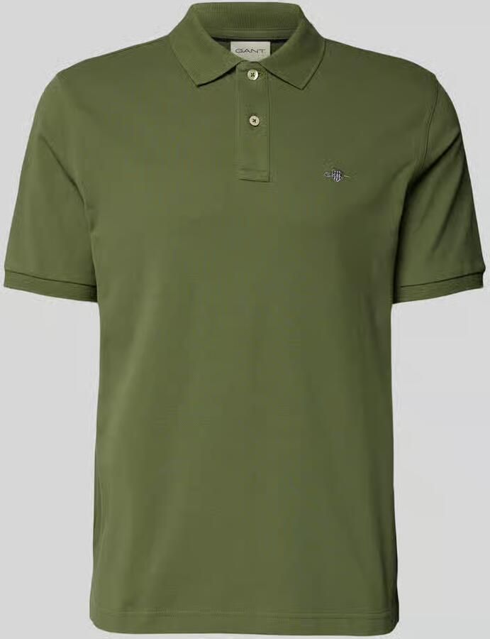 Gant Slim Fit poloshirt met logo-stitching - Foto 2