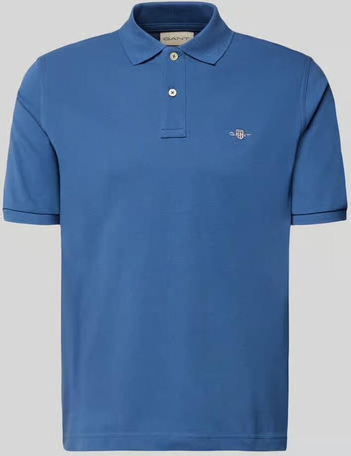 Gant regular fit poloshirt met labelstitching - Foto 2
