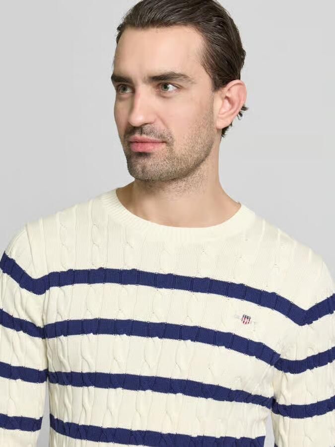 Gant Slim fit pullover in gebreide look - Foto 2