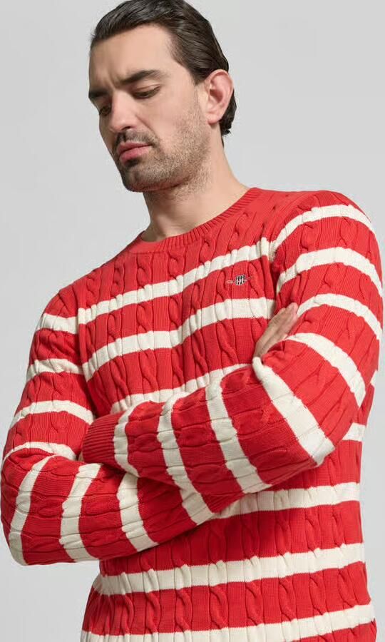 Gant Slim fit pullover in gebreide look - Foto 2