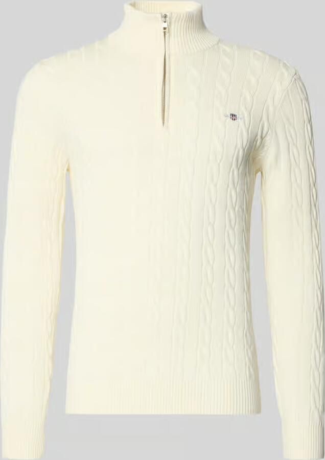 Gant Slim fit SCHIPPERSTRUI met ribboorden - Foto 3