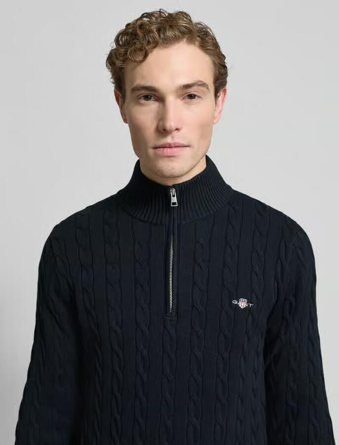 Gant Slim fit SCHIPPERSTRUI met ribboorden - Foto 2